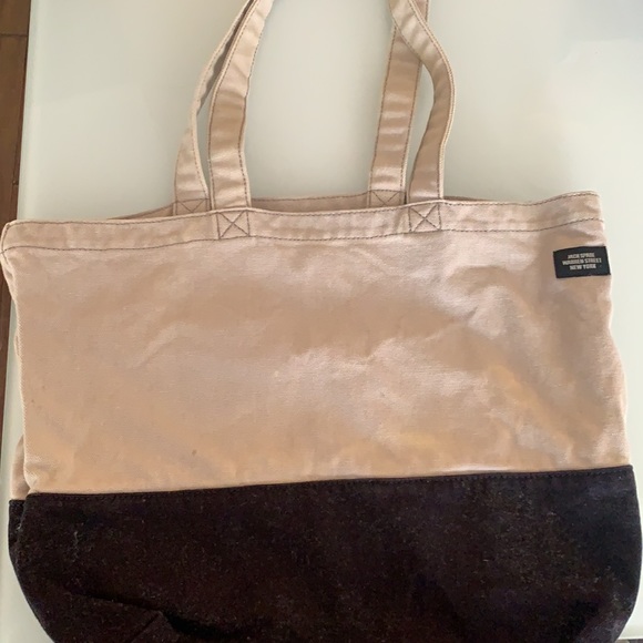 Jack Spade Two Tone Canvas Tote Gray - Picture 3 of 3